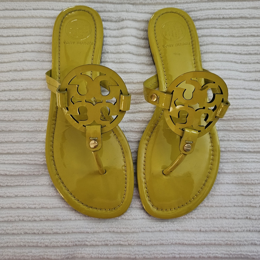 Tory Burch Miller Sandals - Yellow - Sz 8